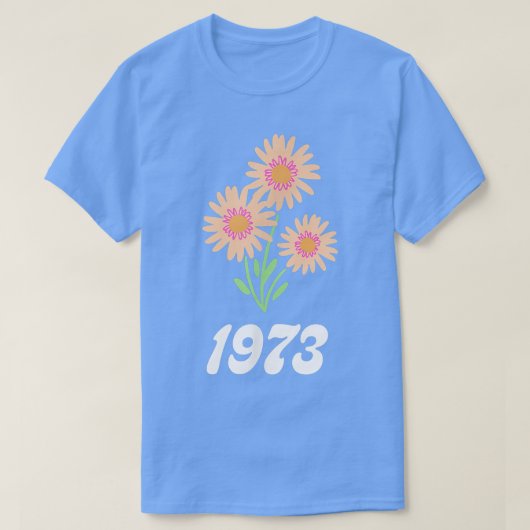 Pro Choice Wildblumen Floral 1973 Feminismus Femin T-Shirt (Design vorne)