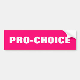 Pro choice women pro choice abortion rights pink autoaufkleber