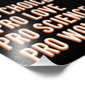 Pro Choice Women's Rights Feminist Patriarchy LGBT Fotodruck (Ecke)