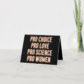 Pro Choice Women's Rights Feminist Patriarchy LGBT Karte (Vorderseite)