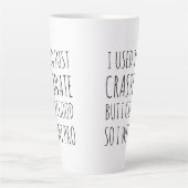 Pro Crastination Funny Humore Latte Tasse (Vorderseite)