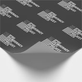 Pro Democracy Anti Project 2025 Republikaner Trump Geschenkpapier (Ecke)