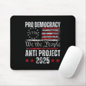Pro Democracy Anti Project 2025 Stopp Project 2025 Mousepad (Mit Mouse)