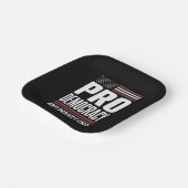 Pro Democracy Anti Project 2025 Trump 2025 Pappteller (Gewinkelt)