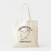Pro Democracy Political Tragetasche (Vorne)