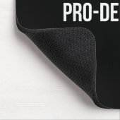 Pro Democracy White Text Mousepad (Ecke)