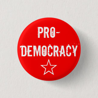 "Pro-Demokratie" Knopf Button