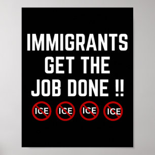 Pro Einwanderer Anti Ice Anti Trump  Poster
