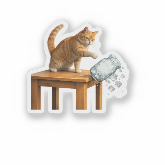 Pro Einwanderung Katze , ICE-Tee abschaffen , chi Aufkleber (Vorderseite)