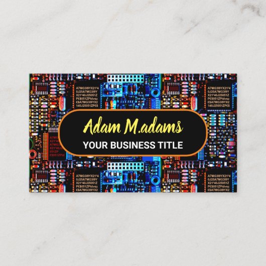 Pro Electronic PCB Printed Circuit Board (QR-Code) Visitenkarte (Vorderseite)