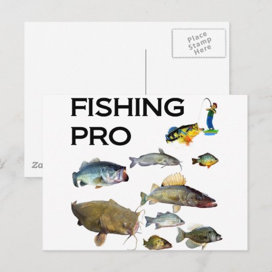 Pro Fischerei Postkarte (Vorne/Hinten)