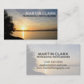 Pro-Fotograf-Sonnenuntergang Visitenkarte (Vorne/Hinten)