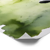 Pro Frau Golfer - Golf Art Print Poster (Ecke)