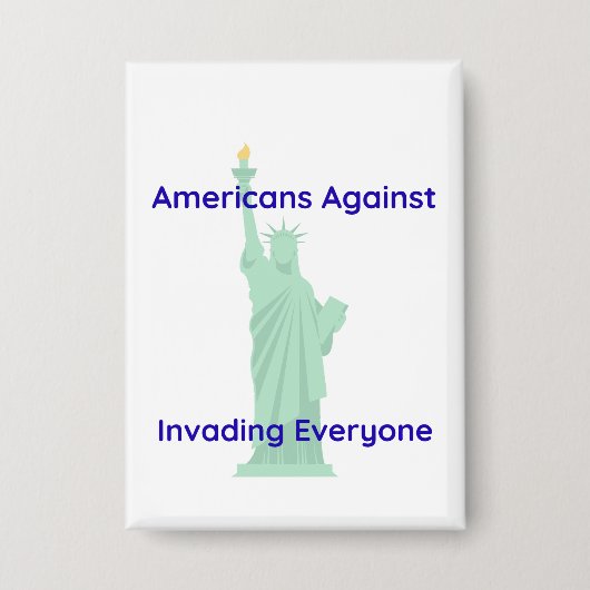 Pro-Friedens-Statue-of-Liberty Button (Vorderseite)