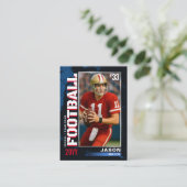 PRO Fußballkarte mit der Spielerkarte für den Stat Telefonnummerkarte (Stehend Vorderseite)