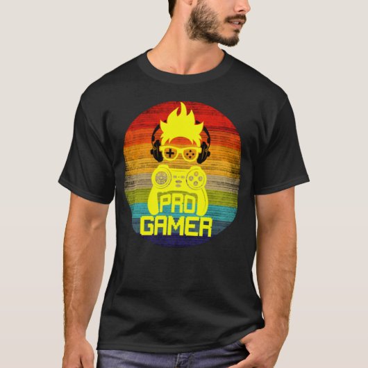 PRO GAMER - GAMING-NERD T-Shirt (Vorderseite)