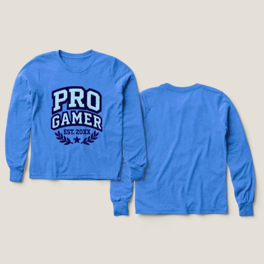 PRO GAMER — Varsity Chenille Patch (Design Vorder- & Rückseite)