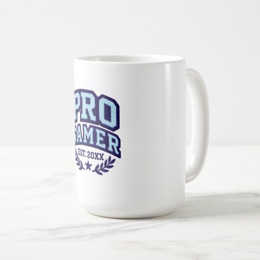 PRO GAMER — Varsity Chenille Patch Kaffeetasse (VorderseiteRechts)
