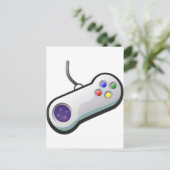 Pro Gamer, Video Game Controller Postkarte (Stehend Vorderseite)