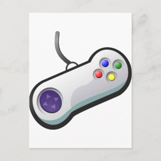 Pro Gamer, Video Game Controller Postkarte (Vorderseite)