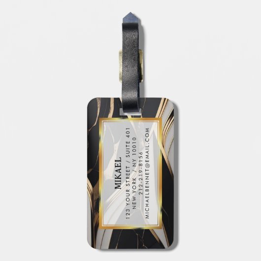 PRO Gepäckmarke Gepäckanhänger (Rückseite vertikal)