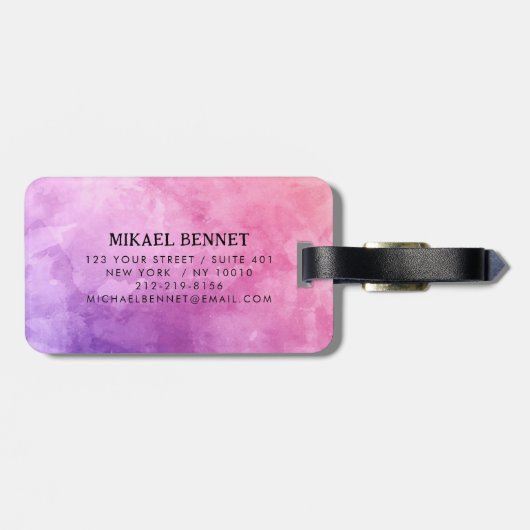 PRO Gepäckmarke Gepäckanhänger (Rückseite horizontal)