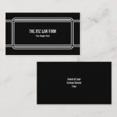 Pro Gerahmt Black Visitenkarte (Vorne/Hinten)