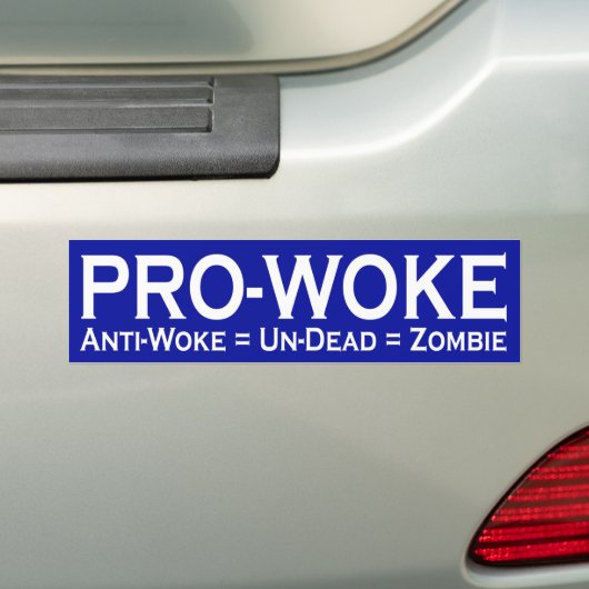 Pro-Geweckt / Anti-Geweckt = Un-Dead = Zombie Autoaufkleber (Auf Auto)