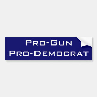 Pro-Gewehr Pro-Demokrat Autoaufkleber
