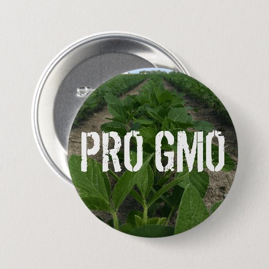Pro-GMO-Knopf Button (Vorne & Hinten)