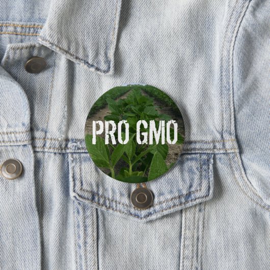 Pro-GMO-Knopf Button (Beispiel)