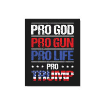 Pro God Pro Gun Pro Life Pro Trump Wahl