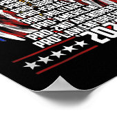 Pro God Pro Life Po Jobs Pro Israel Pro 2024 Poster (Ecke)