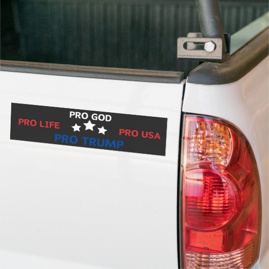 Pro God Pro Life Pro Usa Pro Trump Autoaufkleber (Auf Lkw)