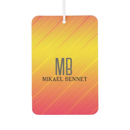 PRO Gold Brushed Metallic Autolufterfrischer (Vorderseite)