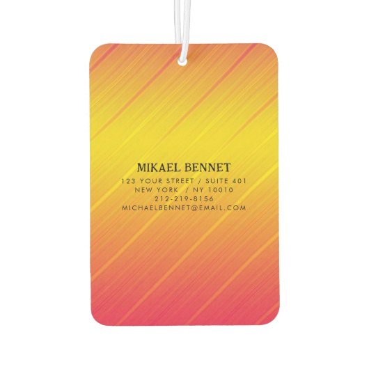 PRO Gold Brushed Metallic Autolufterfrischer (Rückseite)