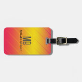 PRO Gold Brushed Metallic Gepäckmarke Gepäckanhänger (Vorderseite horizontal)