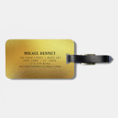 PRO Gold Brushed Metallic Gepäckmarke Gepäckanhänger (Rückseite horizontal)