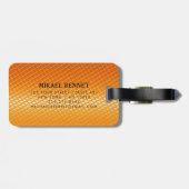 PRO Gold Brushed Metallic Gepäckmarke Gepäckanhänger (Rückseite horizontal)