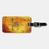 PRO Gold Brushed Metallic Gepäckmarke Gepäckanhänger (Vorderseite horizontal)