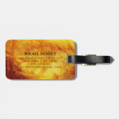 PRO Gold Brushed Metallic Gepäckmarke Gepäckanhänger (Rückseite horizontal)