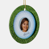 Pro Golf Foto unterzeichnet Golf Ball Weihnachten Keramik Ornament (Rechts)