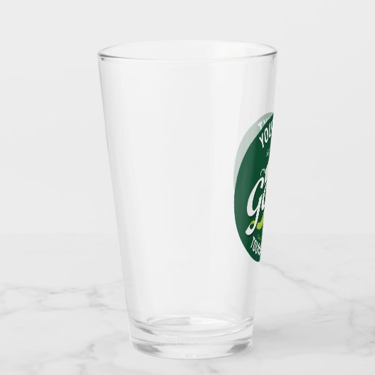 Pro Golfer NAME Golf Trophy Tournament Golfing Glas (Rechts)