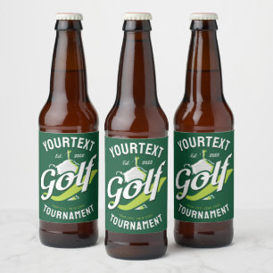 Pro Golfer NAME Golf Trophy Turnier Golfspielen Bierflaschenetikett