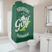 Pro Golfer NAME Golf Trophy Turnier Golfspielen Duschvorhang (Beispiel)