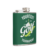 Pro Golfer NAME Golf Trophy Turnier Golfspielen Flachmann (Rechts)