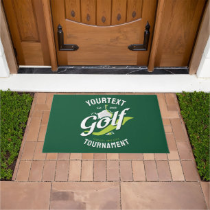Pro Golfer NAME Golf Trophy Turnier Golfspielen Fußmatte