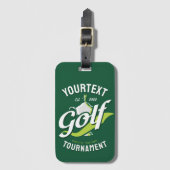 Pro Golfer NAME Golf Trophy Turnier Golfspielen Gepäckanhänger (Vorderseite Vertikal)