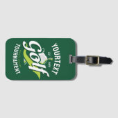 Pro Golfer NAME Golf Trophy Turnier Golfspielen Gepäckanhänger (Vorderseite (Horizontal))