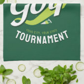 Pro Golfer NAME Golf Trophy Turnier Golfspielen Geschirrtuch (Gefaltet)